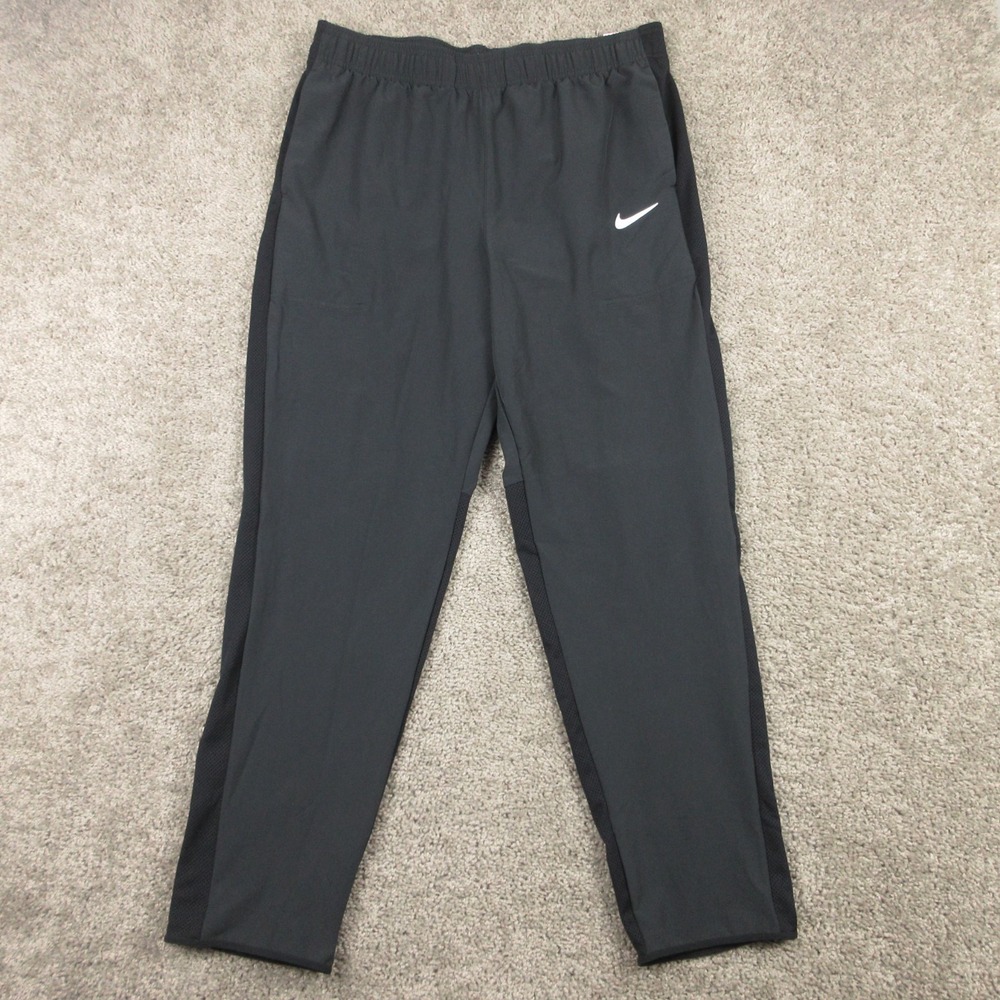 Nike‎ Pants Mens Large Black Gray Court Advantage Stretch Tennis Performance NEW